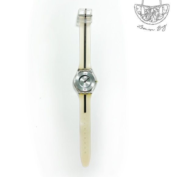 Swatch Thin Silicone Strap Minimalistic Watch - Picture 3 of 4